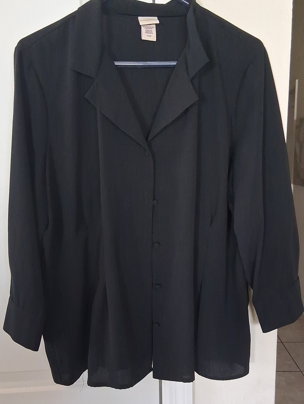 B: Covington Black Women's Button Down Blouse